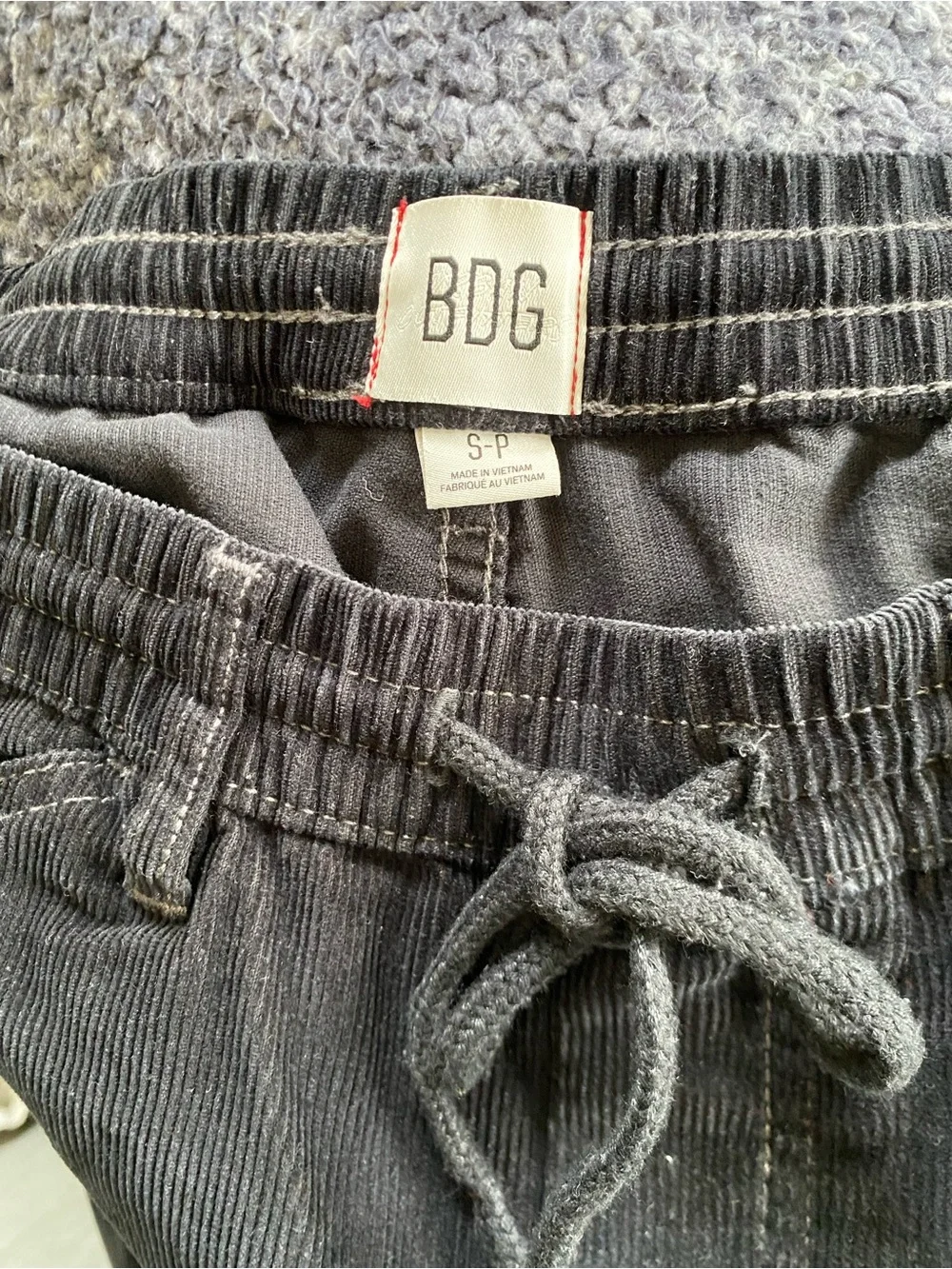 BDG Black Relaxed Fit Drawstring Jeans